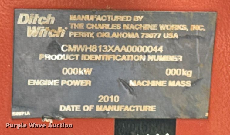 image for item ER0119 2010 Ditch Witch RT80 trencher