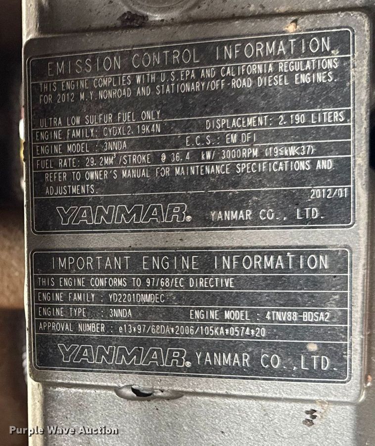 image for item ER0120 2012 Vermeer SDT 855 vacuum excavator