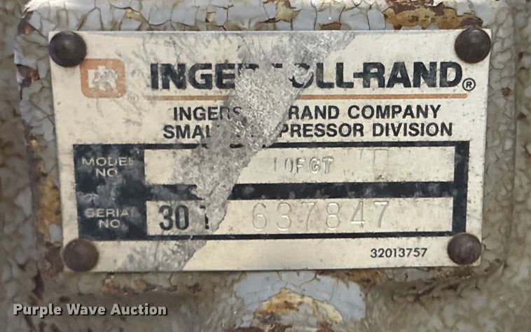 image for item ER0157 Ingersoll Rand T30 air compressor