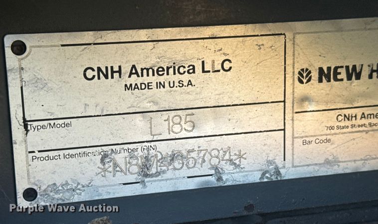 image for item ER2464 2008 New Holland L185 skid steer loader