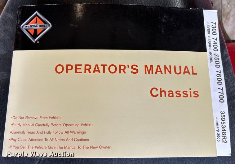 image for item ET3202 2007 International 7500 dump truck