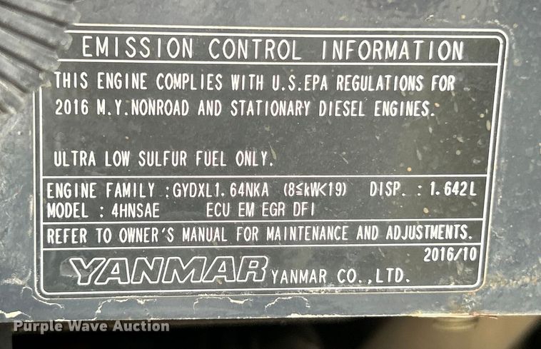 image for item ET3206 Yanmar VIO35-6A  mini excavator