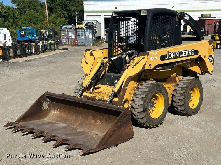 MINI CARGADOR SOBRE RUEDAS 2003 JOHN DEERE 260