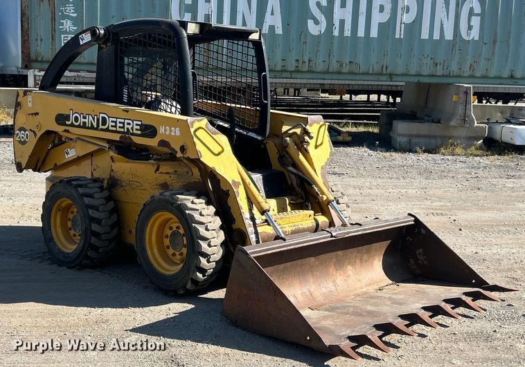 MINI CARGADOR SOBRE RUEDAS 2003 JOHN DEERE 260