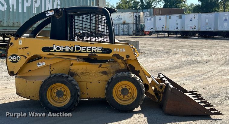 MINI CARGADOR SOBRE RUEDAS 2003 JOHN DEERE 260