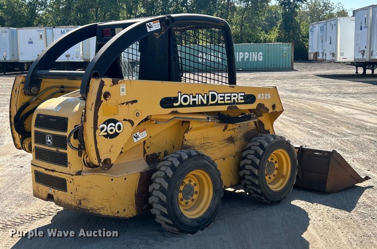MINI CARGADOR SOBRE RUEDAS 2003 JOHN DEERE 260