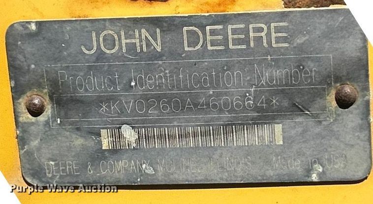 image for item ET3453 2003 John Deere 260  skid steer loader