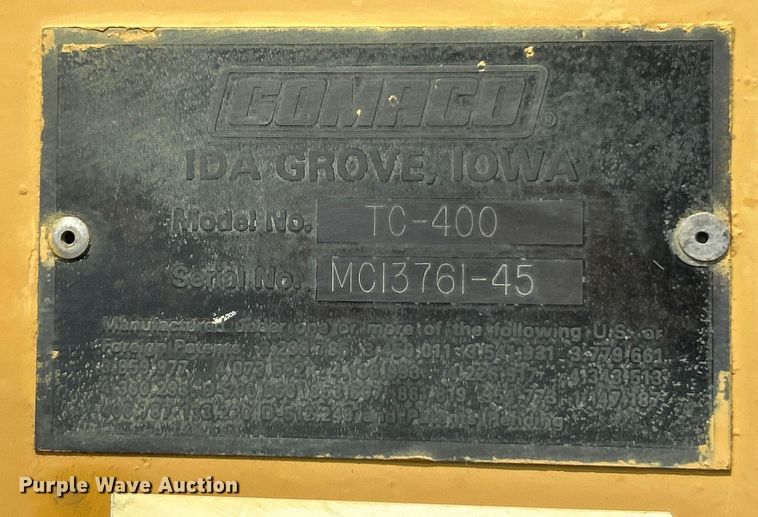 image for item ET3466 Gomaco TC-400 curing machine