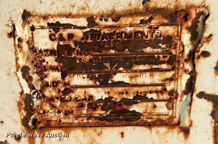 image for item ET3470 C&P Attachments excavator plate compactor