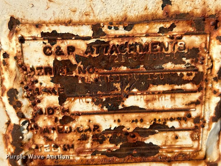 image for item ET3470 C&P Attachments excavator plate compactor