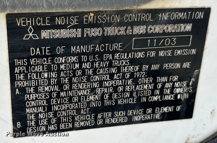 image for item ET3477 1996 Mitsubishi Fuso FH211 dump flatbed truck