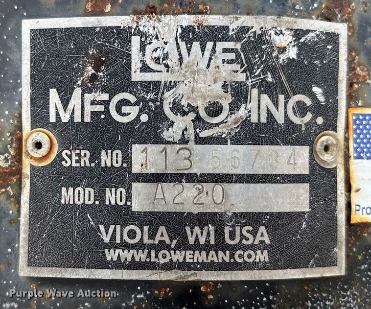 image for item ET4672 Lowe A220 skid steer auger