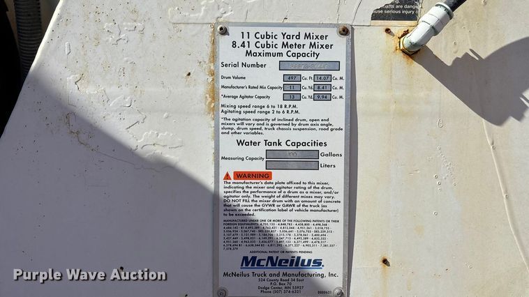 image for item ET4678 2012 International PayStar 5500i ready mix truck