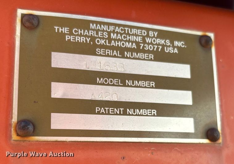 image for item ET4679 1991 Ditch Witch 5020 trencher