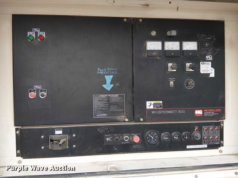 image for item EU2528 2009 Whisperwatt DCA-800SSK2 generator