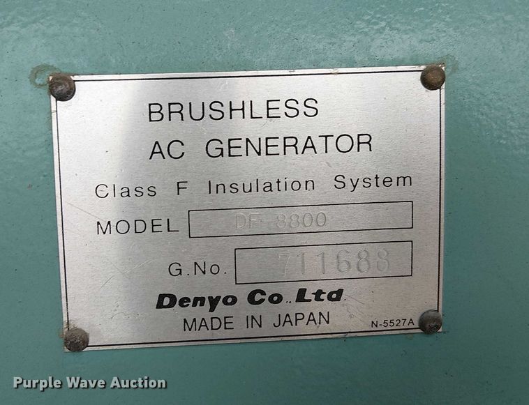 image for item EU2528 2009 Whisperwatt DCA-800SSK2 generator