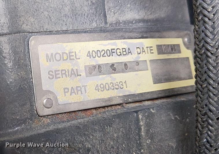 image for item EU2528 2009 Whisperwatt DCA-800SSK2 generator