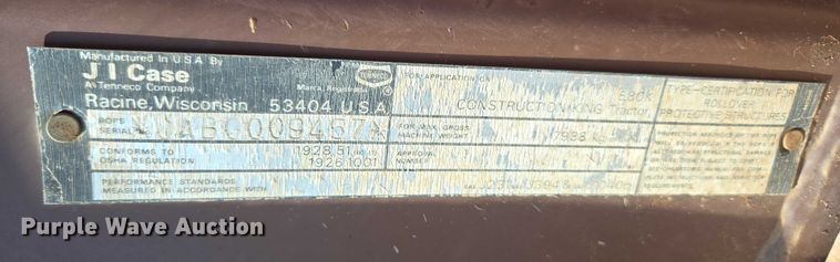 image for item EU3800 Case 580K backhoe