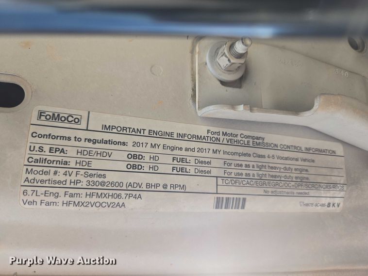 image for item EU3829 2017 Ford F550 SuperCab bucket truck