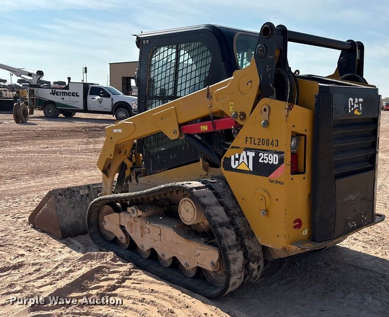 image for item EU4639 2019 Caterpillar 259D tracked skid steer loader