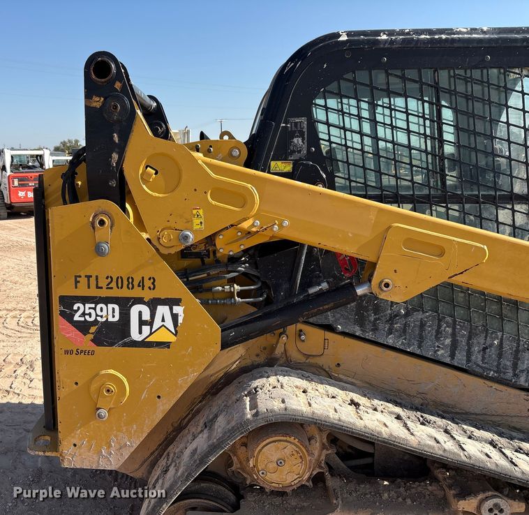 image for item EU4639 2019 Caterpillar 259D tracked skid steer loader