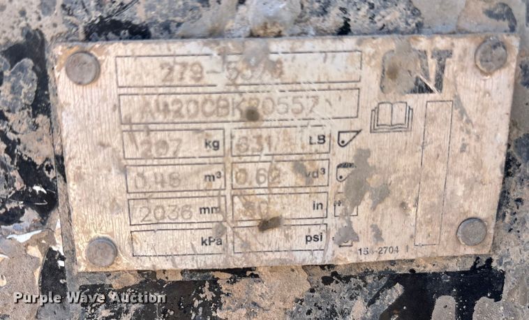 image for item EU4639 2019 Caterpillar 259D tracked skid steer loader