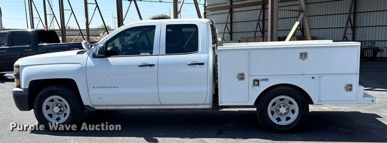 image for item EU4652 2014 Chevrolet Silverado 1500 Double Cab utility bed pickup truck
