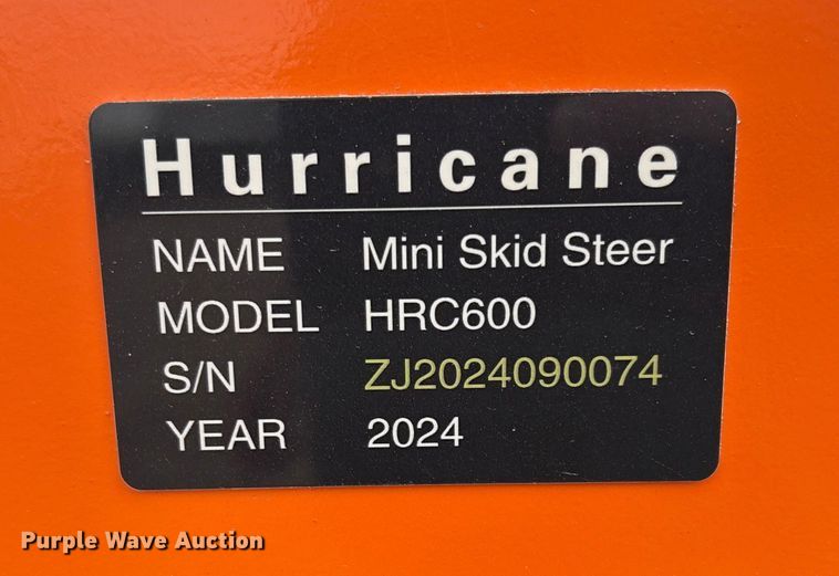 image for item EU4661 2024 Hurricane HRC600 compact utility loader