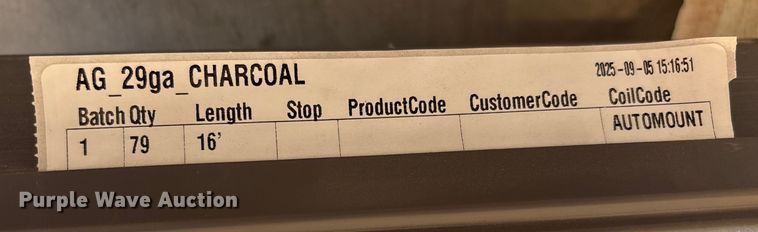 image for item EU4677 (79) sheets of siding/roofing