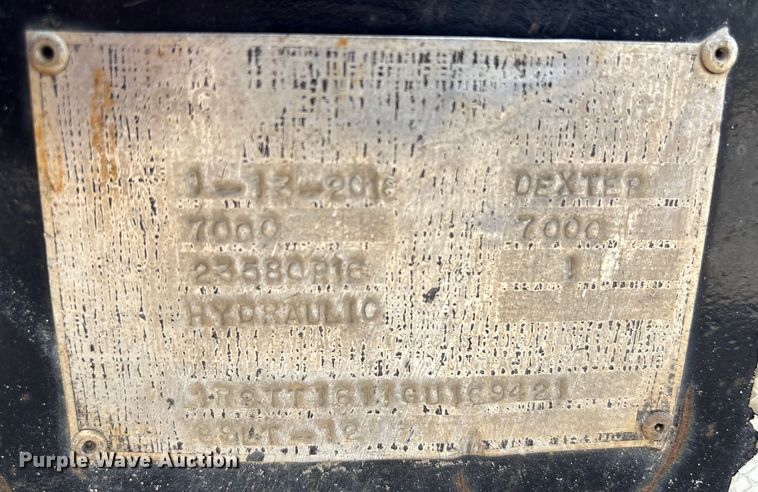 image for item EU7013 2016 tilt deck utility trailer