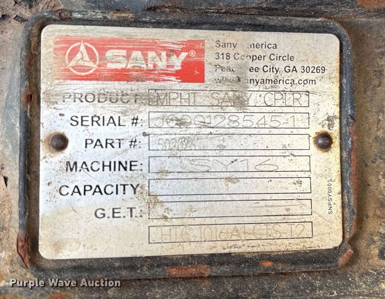 image for item EU7014 Sany SY16C mini excavator