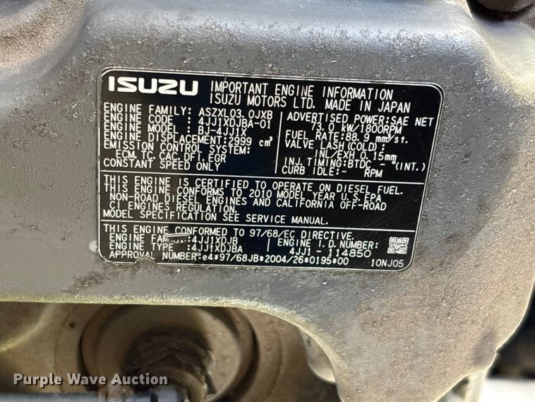 image for item EU7020 2010 Multiquip DH-07501 generator