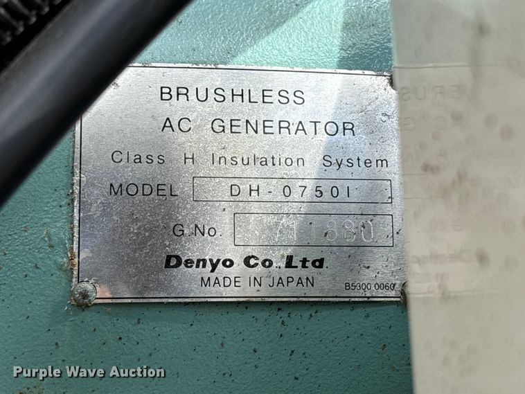 image for item EU7020 2010 Multiquip DH-07501 generator