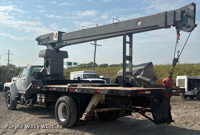 image for item EV1854 1990 Ford F700 crane truck
