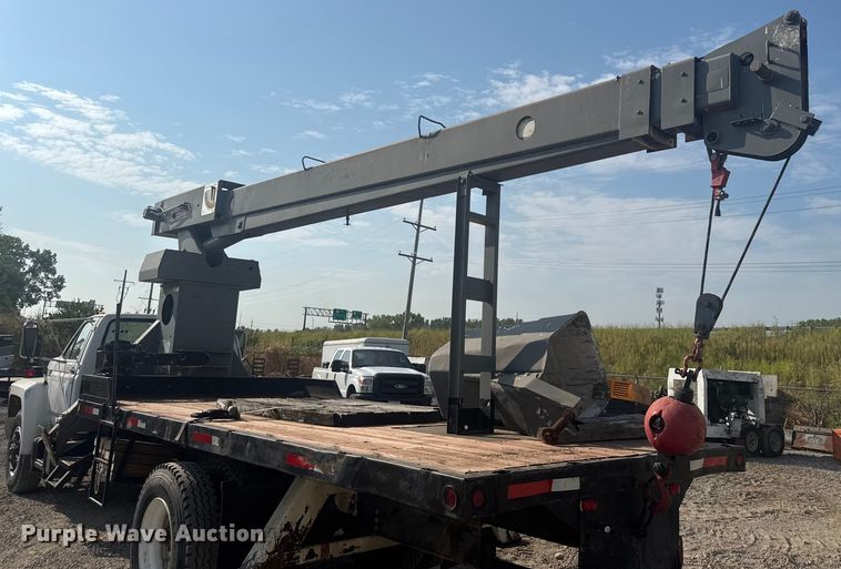 image for item EV1854 1990 Ford F700 crane truck