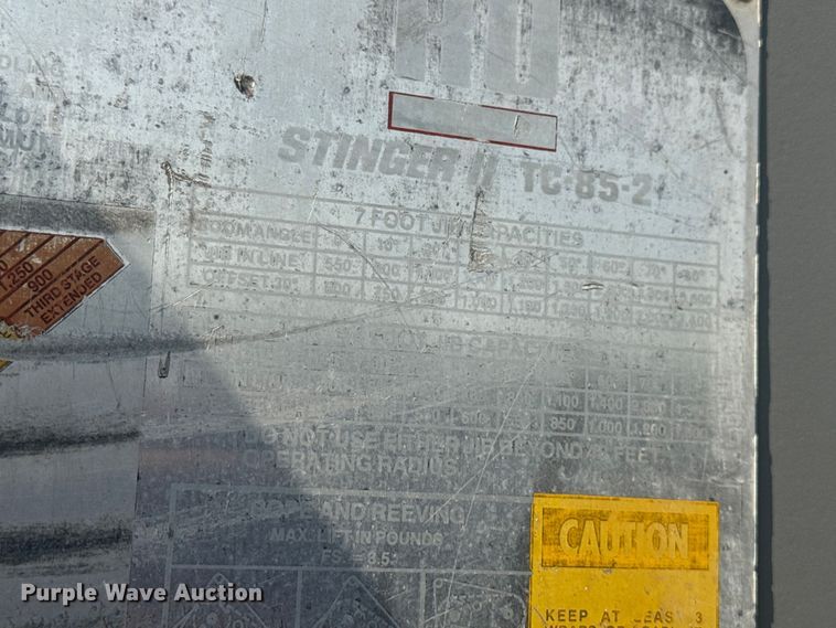 image for item EV1854 1990 Ford F700 crane truck