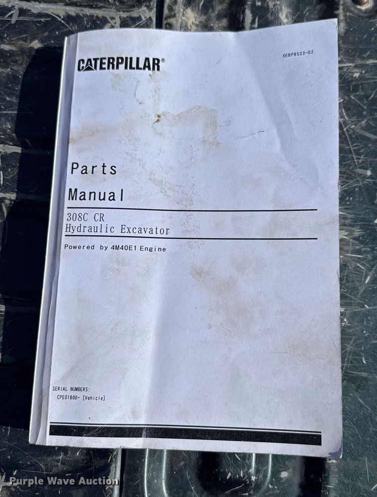 image for item EV1881 2008 Caterpillar 308C mini excavator