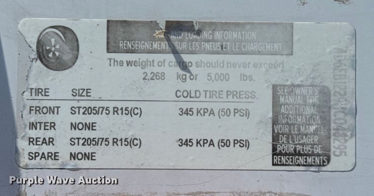 image for item EV1897 2017 Cargo Craft Expedition 7122 fiber optic splicing trailer