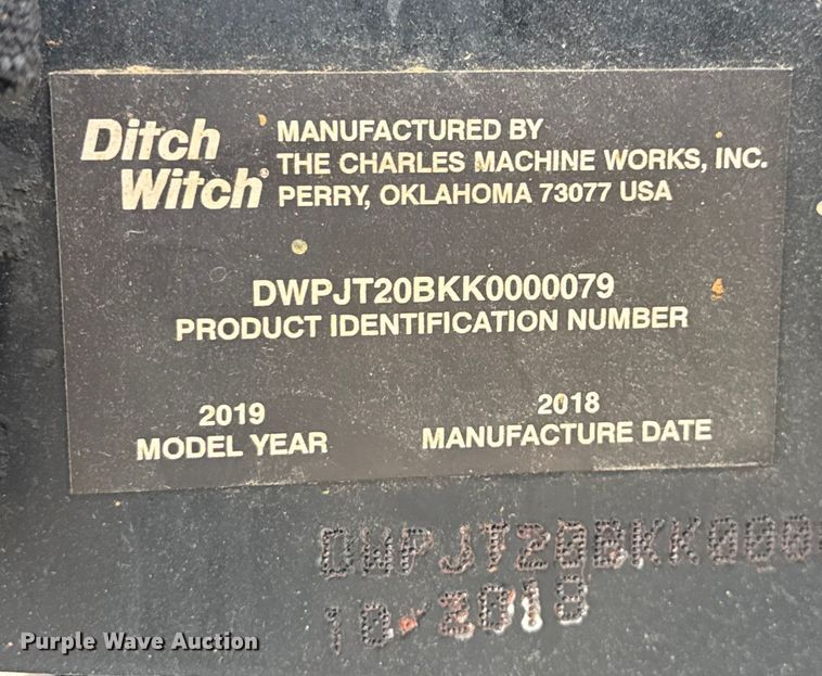 image for item EV1908 2019 Ditch Witch JT20 directional boring unit