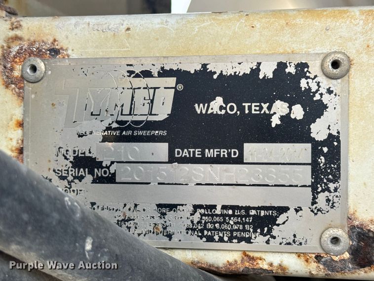 image for item EV1987 2015 Isuzu NPR street sweeper truck