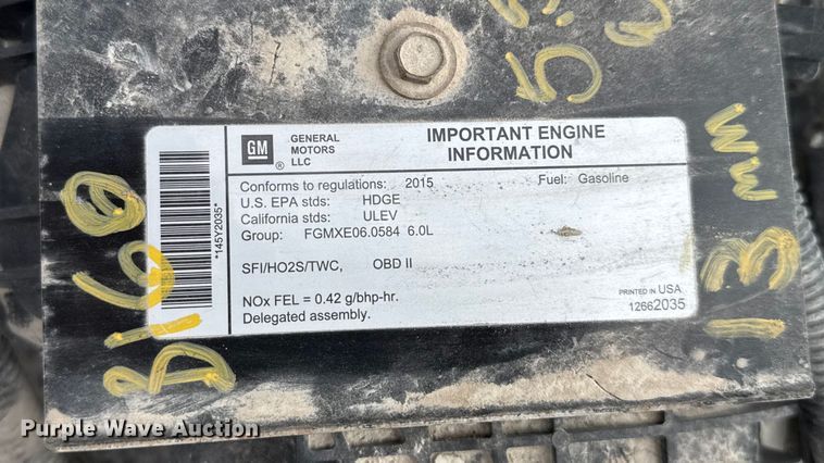 image for item EV1987 2015 Isuzu NPR street sweeper truck