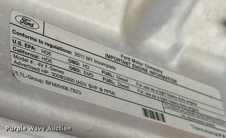 image for item GH9330 2011 Ford F550 Super Duty utility / service truck