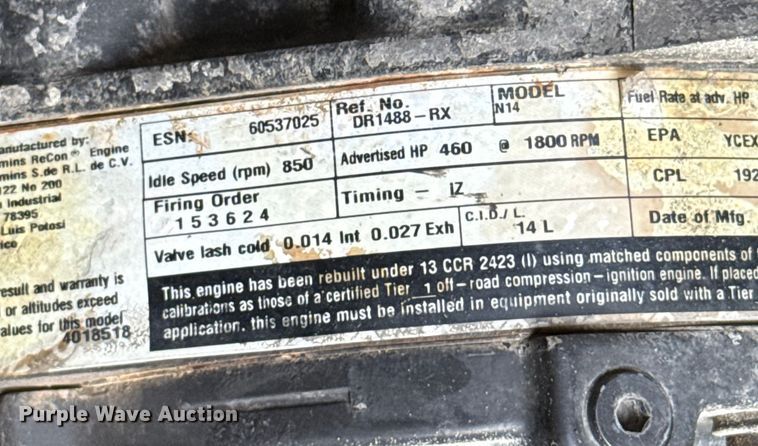 image for item GH9374 2013 Doosan HP1300WCU-T1 air compressor