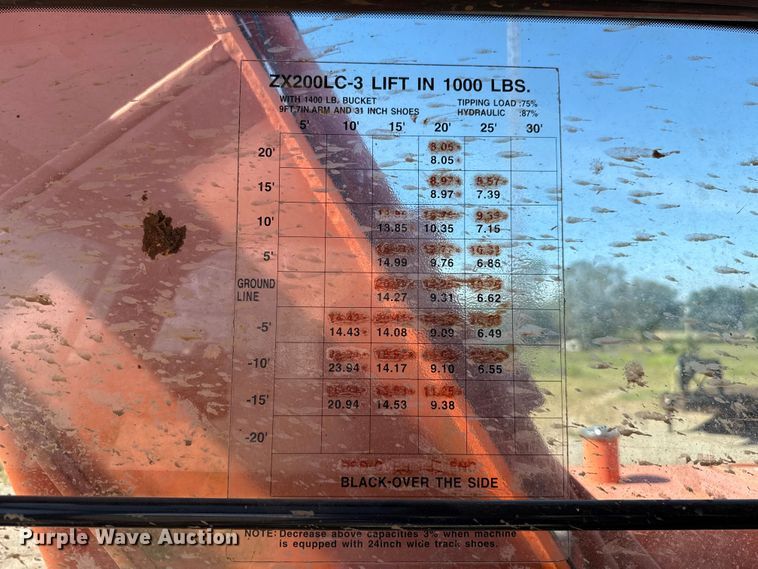 image for item GH9382 2012 Hitachi ZX200LC-3 excavator