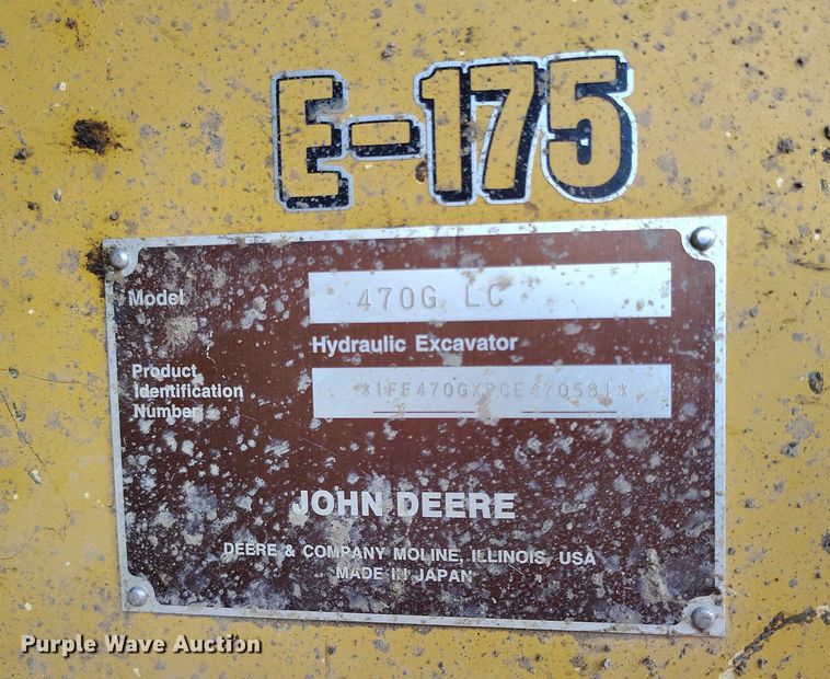 image for item IP9707 2014 John Deere 470G LC excavator