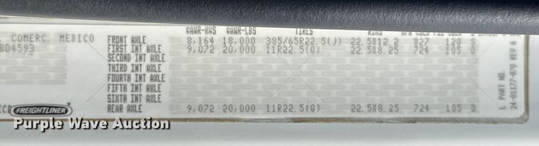 image for item NU9632 2012 Freightliner Business Class M2 grapple crane truck