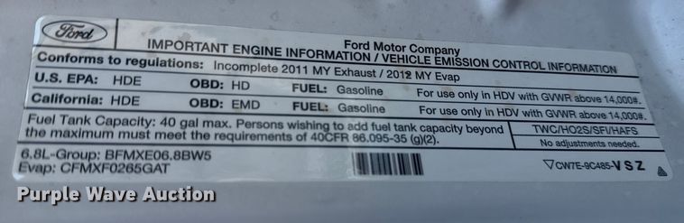 image for item NU9644 2012 Ford F450 Super Duty bucket truck