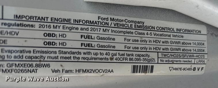 image for item NU9648 2017 Ford F450 Super Duty bucket truck