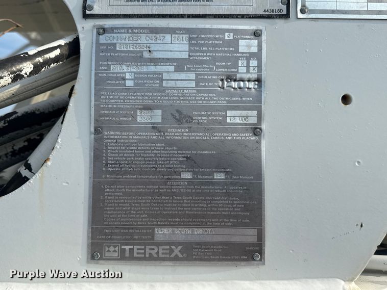 image for item NU9652 2019 Freightliner Business Class M2 digger derrick truck