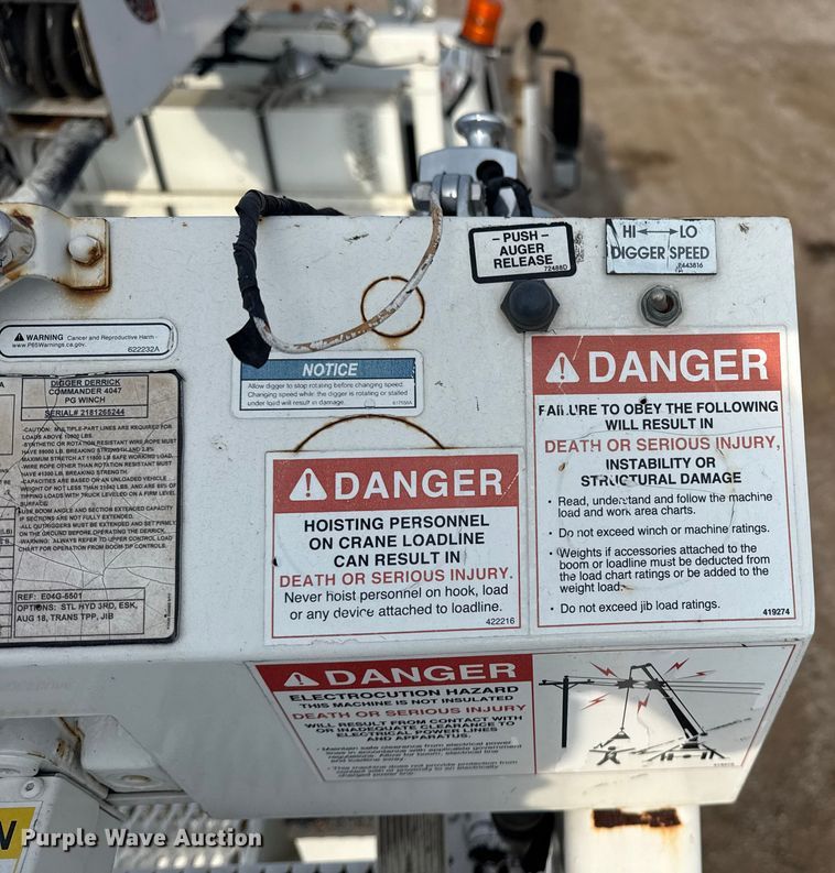 image for item NU9652 2019 Freightliner Business Class M2 digger derrick truck